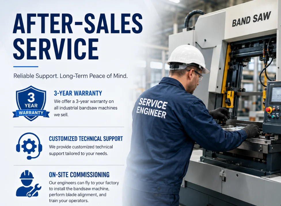 After-sales service support and machine warranty